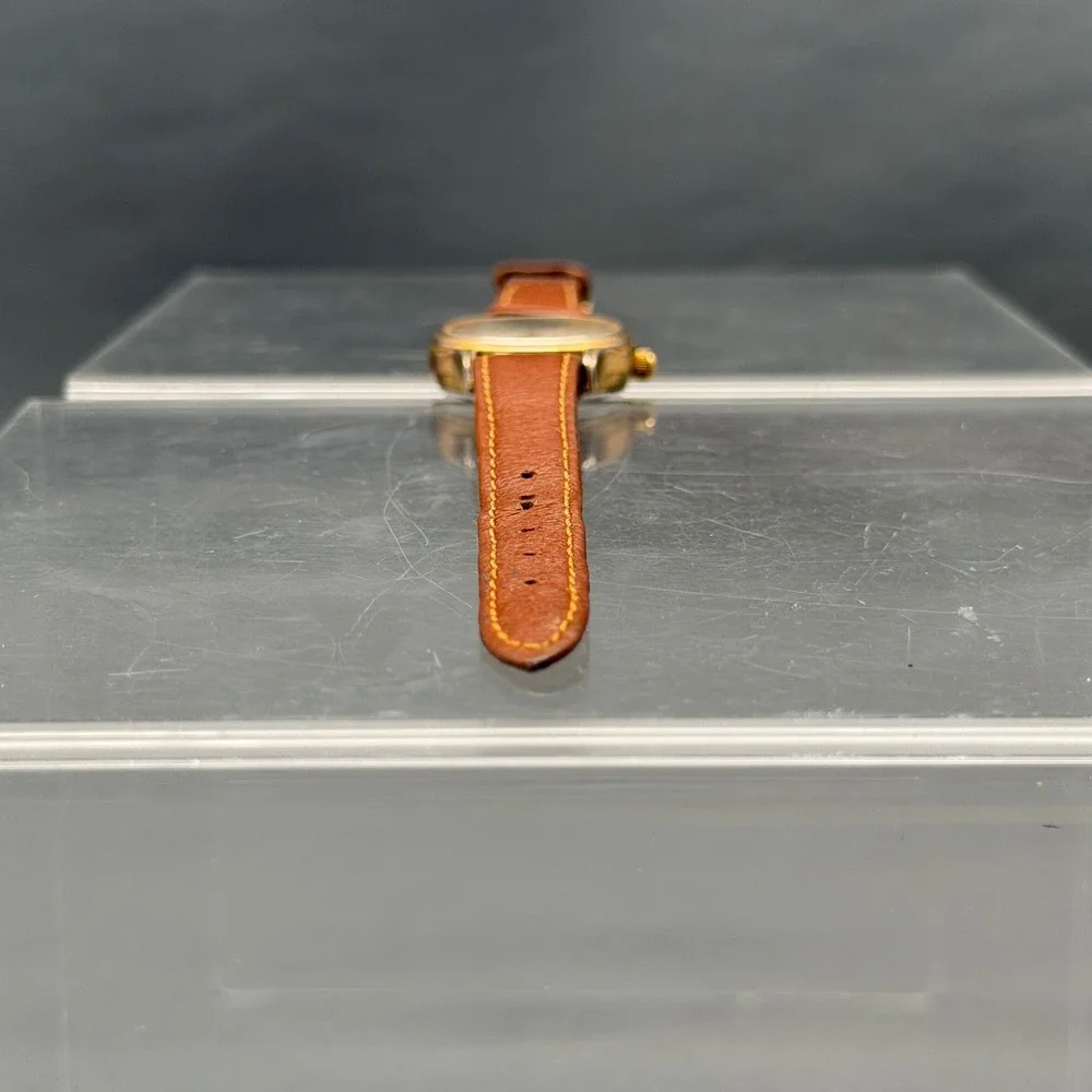 Vintage Timex 364 T Cell Sun & Moon Japan Genuine Pigskin Strap Dead Battery